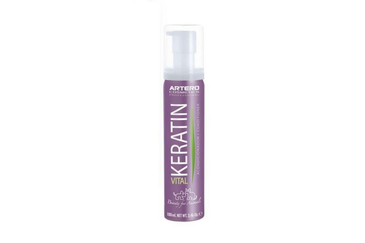 Обзор Artero Keratin Vital 100 мл: восстанавливающий кондиционер с провитамином B5 и протеинами шёлка для собак и кошек — плюсы и минусы