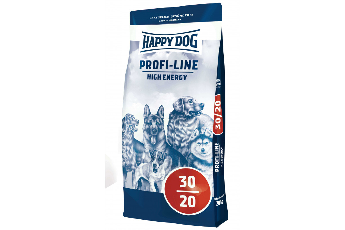Обзор Happy Dog Profi-Line 30/20 High Energy 20 кг: высококалорийный корм для рабочих, спортивных и вольерных собак — плюсы и минусы