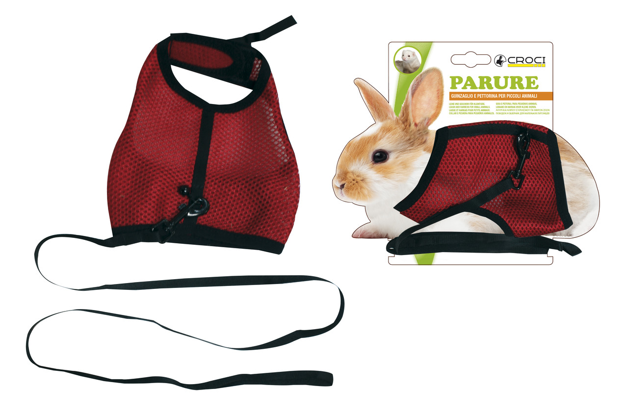 Обзор CROCI Parure Small Pet S 25,4–30,4 см: сетчатая шлейка для кроликов и морских свинок — плюсы и минусы