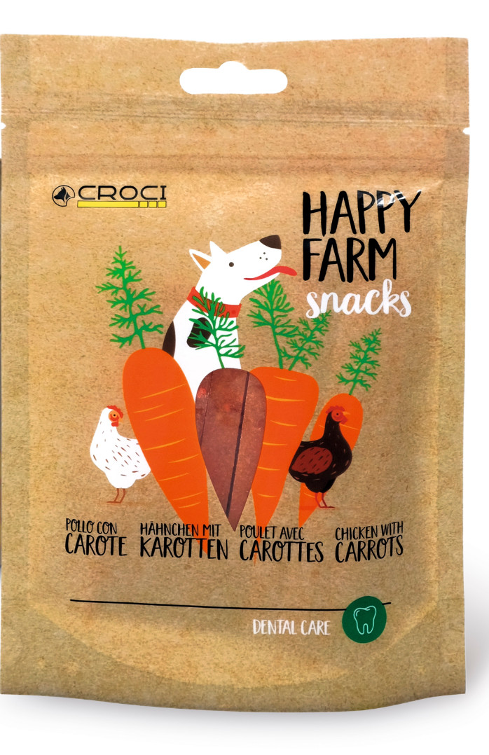 Обзор Croci HAPPY FARM курица с морковью 80 г: мясное лакомство для собак — плюсы и минусы