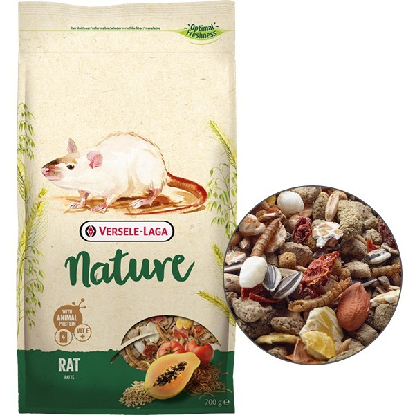 Обзор Versele-Laga NATURE Rat: корм для крыс с мучными червями — состав, плюсы и минусы