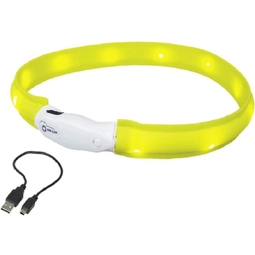 Ошейник Nobby LED Yellow Usb M 55 см