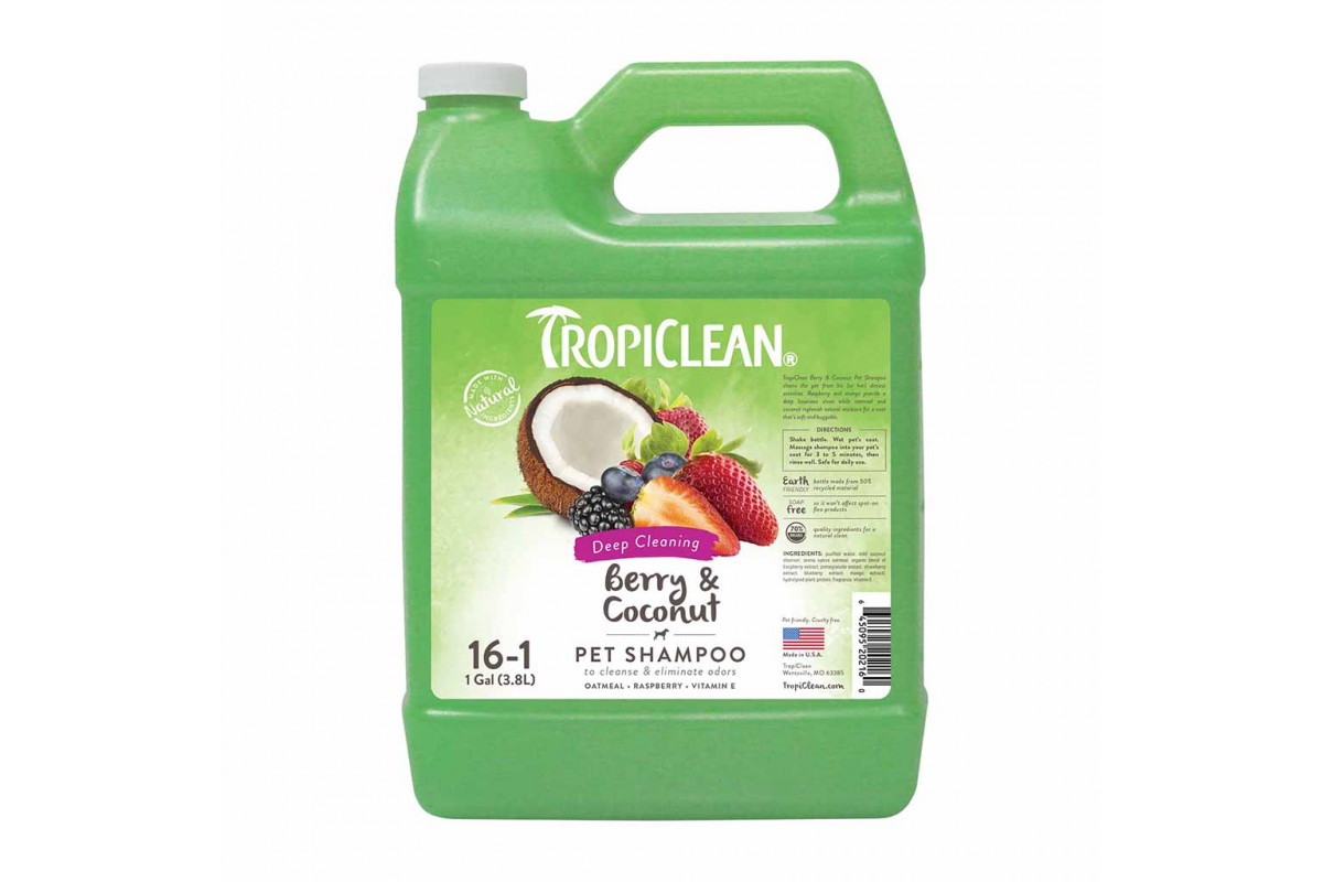 ΠΠ±Π·ΠΎΡ TropiClean Berry & Coconut 3,8 Π»: ΡΠ°ΠΌΠΏΡΠ½Ρ Π³Π»ΡΠ±ΠΎΠΊΠΎΠ³ΠΎ ΠΎΡΠΈΡΠ΅Π½ΠΈΡ Ρ ΡΠ³ΠΎΠ΄Π°ΠΌΠΈ, ΠΊΠΎΠΊΠΎΡΠΎΠΌ ΠΈ ΠΎΠ²ΡΠΎΠΌ Π΄Π»Ρ ΡΠΎΠ±Π°ΠΊ ΠΈ ΠΊΠΎΡΠ΅ΠΊ β ΠΏΠ»ΡΡΡ ΠΈ ΠΌΠΈΠ½ΡΡΡ