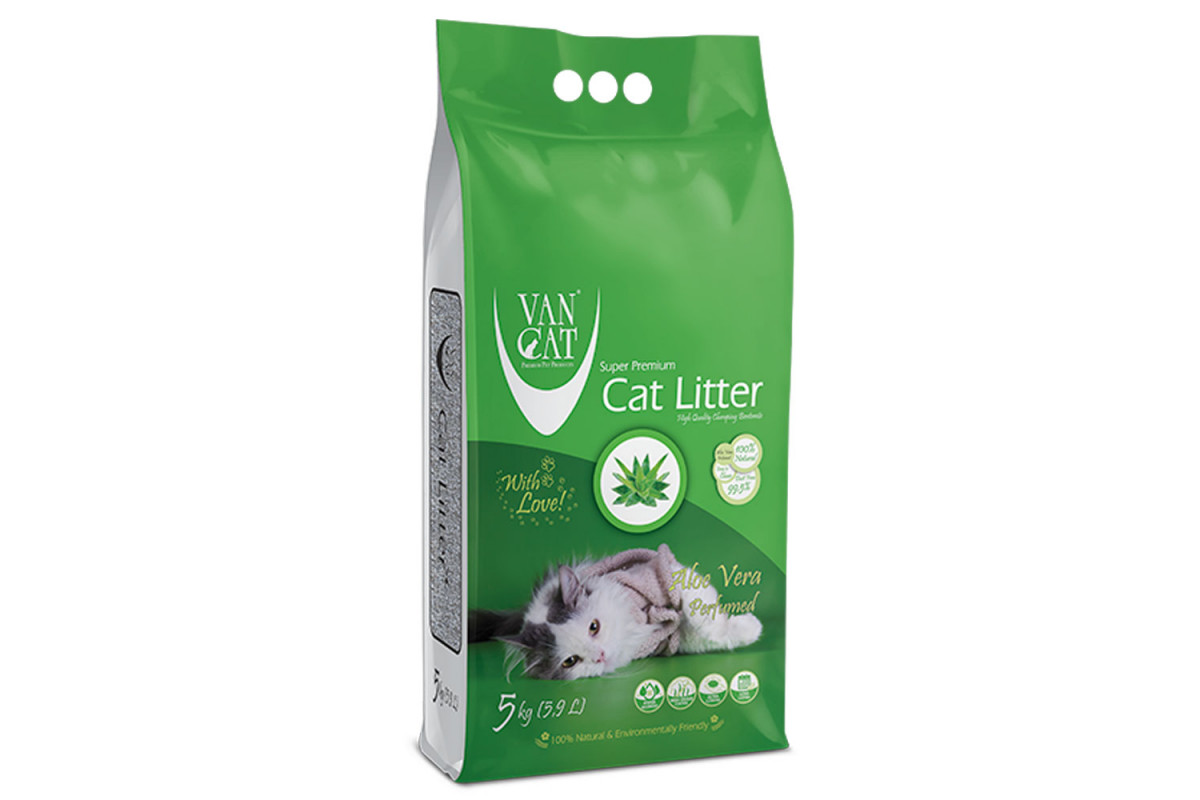 Обзор Van Cat Aloe Vera: комкующийся бентонитовый наполнитель с ароматом алоэ, 5 кг — плюсы и минусы