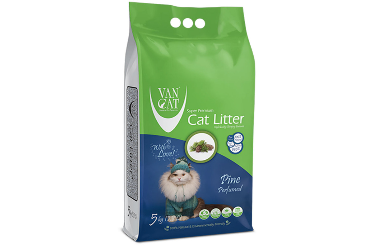 Обзор Van Cat Pine Needles 5 кг: комкующийся бентонитовый наполнитель с ароматом хвои — впитываемость, расход, плюсы и минусы