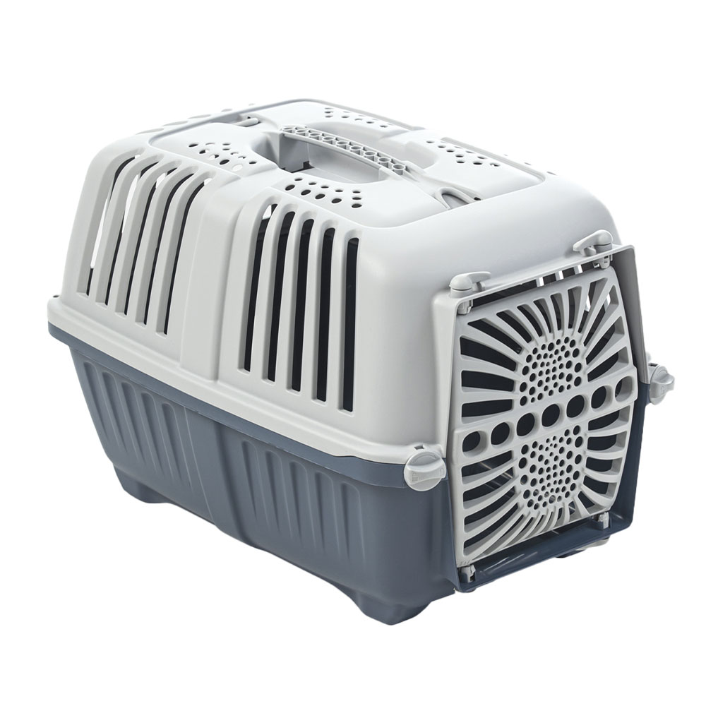 PRATIKO 2 Plastic Pet Carrier Dark Blue 55x36x36 cm