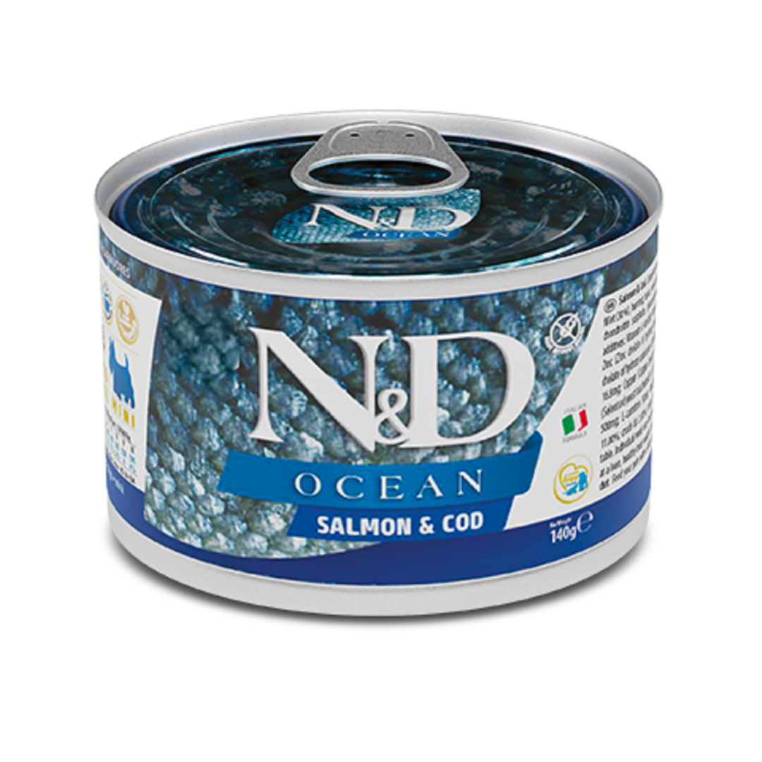 ΠΠ±Π·ΠΎΡ Farmina N&D Ocean Adult Mini Salmon & Cod 140 Π³: Π±Π΅Π·Π·Π΅ΡΠ½ΠΎΠ²ΡΠ΅ ΠΊΠΎΠ½ΡΠ΅ΡΠ²Ρ Ρ Π»ΠΎΡΠΎΡΠ΅ΠΌ ΠΈ ΡΡΠ΅ΡΠΊΠΎΠΉ Π΄Π»Ρ ΠΌΠ΅Π»ΠΊΠΈΡ
ΡΠΎΠ±Π°ΠΊ β ΠΏΠ»ΡΡΡ ΠΈ ΠΌΠΈΠ½ΡΡΡ