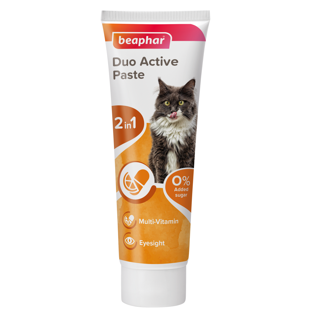 Обзор Beaphar Cat DUO Active: витаминная паста с пребиотиками для кошек — состав, как давать, плюсы и минусы
