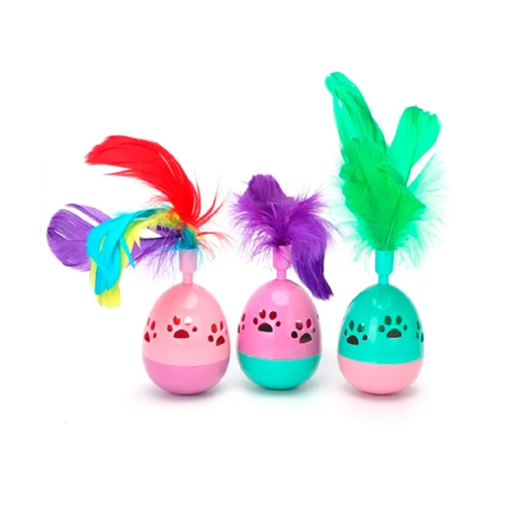 ΠΠ±Π·ΠΎΡ Nobleza Egg Interactive Feather: ΠΈΠ³ΡΡΡΠΊΠ°-Π½Π΅Π²Π°Π»ΡΡΠΊΠ° Ρ ΠΏΠ΅ΡΡΡΠΌΠΈ Π΄Π»Ρ ΠΊΠΎΡΠ΅ΠΊ β ΠΏΠ»ΡΡΡ ΠΈ ΠΌΠΈΠ½ΡΡΡ