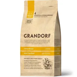 Grandorf Cat Sterilized 4 Meat Dry Food for Sterilised Cats, 2 kg