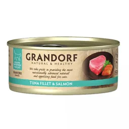 Grandorf Wet Cat Food, Tuna Fillet & Salmon, 70 g