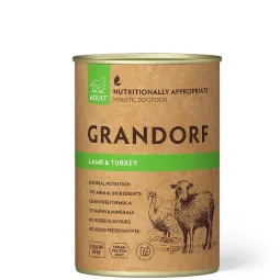 Grandorf Wet Dog Food, Lamb & Turkey, 400 g