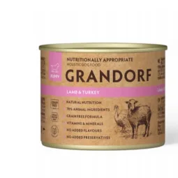 Grandorf Wet Puppy Food, Lamb & Turkey, 200 g