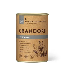 Grandorf Wet Dog Food with Rabbit and Turkey, 400 g