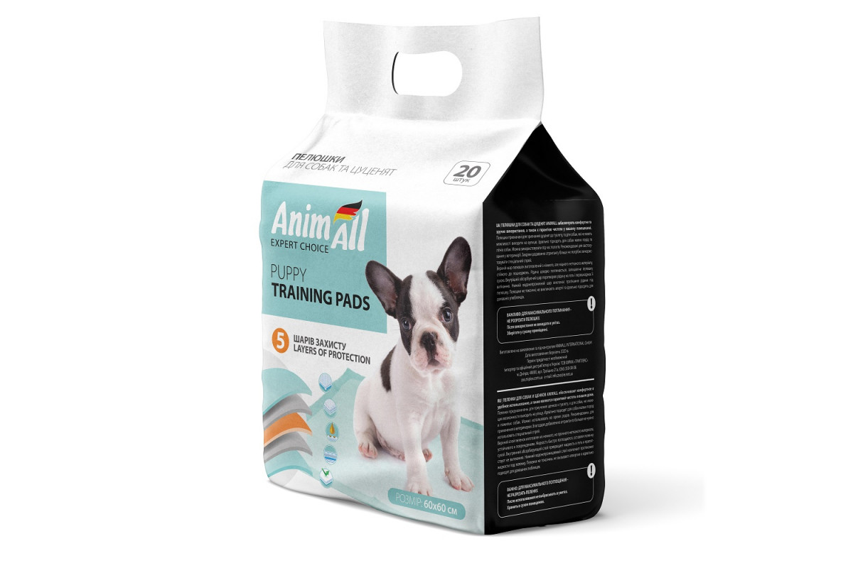 Обзор AnimAll Puppy Training Pads: впитывающие пелёнки 60×60 см с аттрактантом для щенков и собак — плюсы и минусы