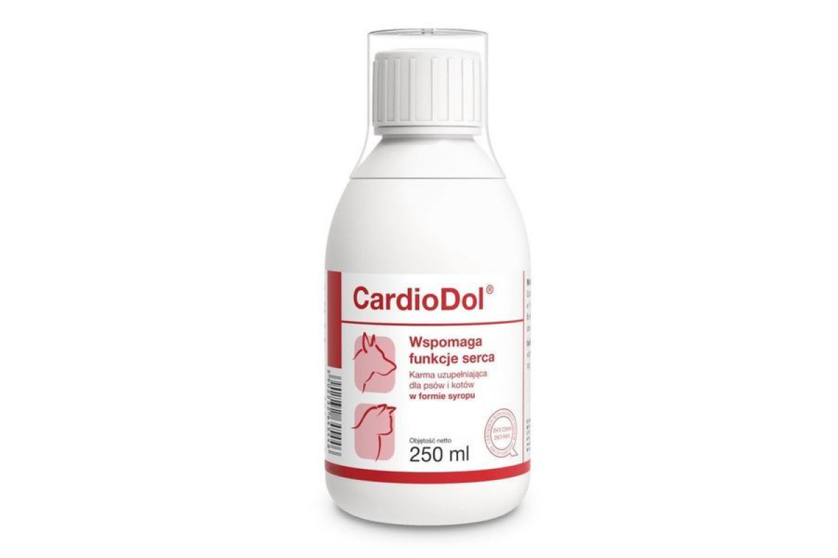 Обзор Dolfos CardioDol 250 мл: сироп для поддержки сердца собак и кошек — состав, дозировка, плюсы и минусы