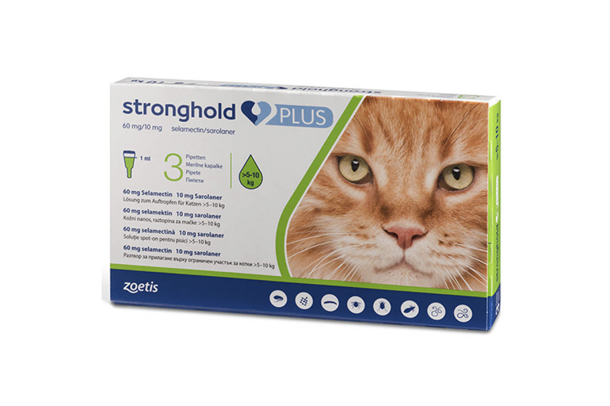 ΠΠ±Π·ΠΎΡ Zoetis Stronghold Plus 60 ΠΌΠ³/10 ΠΌΠ³ Π΄Π»Ρ ΠΊΠΎΡΠ΅ΠΊ 5β10 ΠΊΠ³: ΠΊΠ°ΠΏΠ»ΠΈ ΠΎΡ Π±Π»ΠΎΡ
, ΠΊΠ»Π΅ΡΠ΅ΠΉ ΠΈ Π³Π»ΠΈΡΡΠΎΠ² β ΠΏΠ»ΡΡΡ ΠΈ ΠΌΠΈΠ½ΡΡΡ