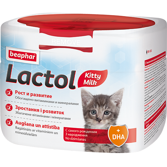 Обзор Beaphar Lactol Kitty Milk: сухое молоко для котят с DHA и таурином — как разводить, плюсы и минусы