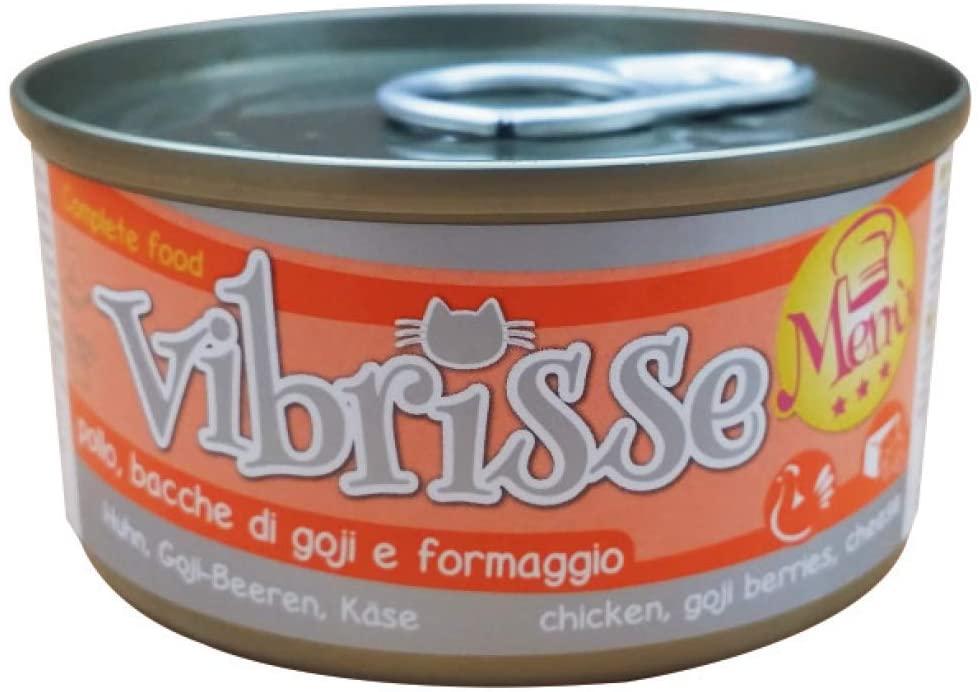 Обзор VIBRISSE MENU курица с ягодами годжи в сырном соусе 70 г: консервы для кошек — плюсы и минусы