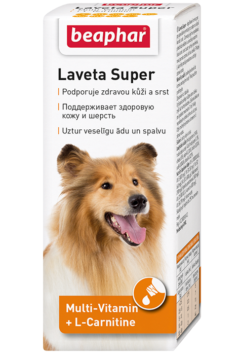 Обзор Beaphar Laveta Super: жидкие витамины для шерсти и линьки собак — дозировка в каплях, плюсы и минусы