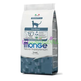 Сухой корм MONGE CAT Sterilised Trout 10 кг
