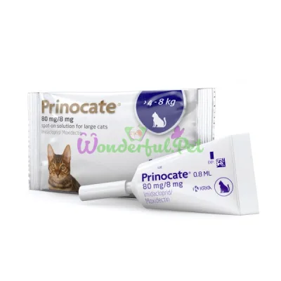 Капли на холку KRKA Prinocate Cat 4-8 кг 1 пип
