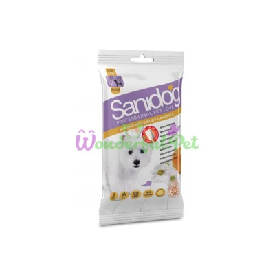 Влажные салфетки Sanidog для собак с запахом ромашки 4 шт