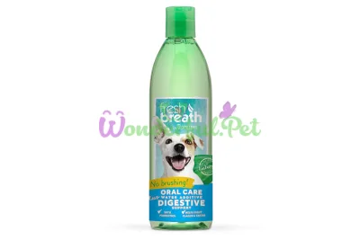 TropiClean Water Additive Fresh Breath with Probiotic Oral Care for Dogs and Cats 473 ml
