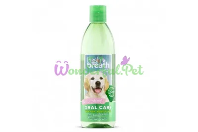 TropiClean Oral Care Water Additive for daily oral hygiene for puppies 473 ml