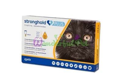 ΠΠ°ΠΏΠ»ΠΈ Zoetis Stronghold Plus 15 ΠΌΠ³/2.5 ΠΌΠ³ Π΄Π»Ρ ΠΊΠΎΡΠ΅ΠΊ Π²Π΅ΡΠΎΠΌ Π΄ΠΎ 2.5 ΠΊΠ³ 0.25 ΠΌΠ» x 3 ΠΏΠΈΠΏΠ΅ΡΠΊΠΈ