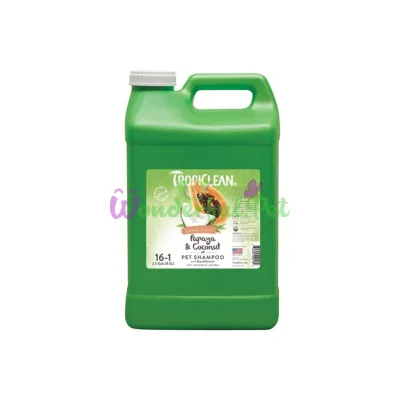 Шампунь TropiClean Papaya and Coconut 1:16 для собак и кошек 9.5 л