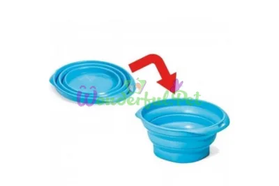 Georplast Squeeze Small folding bowl for dogs 15x12x4.5 cm