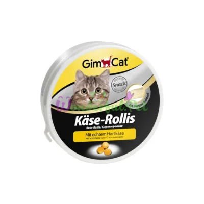 Лакомство для взрослых кошек GimCat Сырные ролики 400 шт 200 г