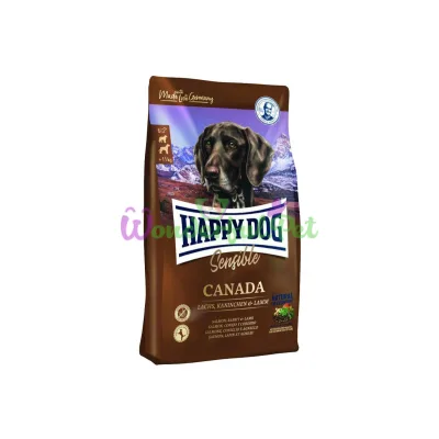 Сухой корм Happy Dog Canada для взрослых собак с 6 месяцев с чувствительным пищеварением с лососем 1 кг