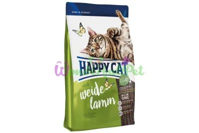 Сухой корм Happy Cat Supreme Adult Weide-Lamm для взрослых кошек от 12 месяцев с ягненком 4 кг