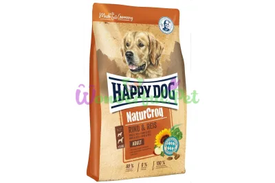 Happy Dog Adult NaturCroq Rind Reis dry food for adult dogs with beef and rice 15 kg