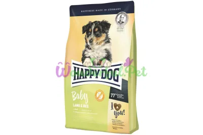 Сухой корм Happy Dog Baby для щенков средних и крупных пород от 4 недели с чувствительным пищеварением 4 кг