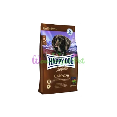 Сухой корм Happy Dog Canada для взрослых собак с 6 месяцев с чувствительным пищеварением с лососем 11 кг