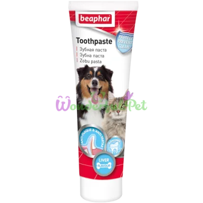 Зубная паста для собак и кошек Beaphar Toothpaste со вкусом печени 100 г