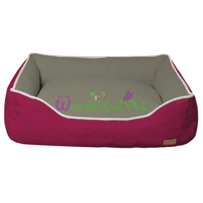 Диван для животного COZY FUXIA, прямоугольный, розово-серый, 70х60x20 см