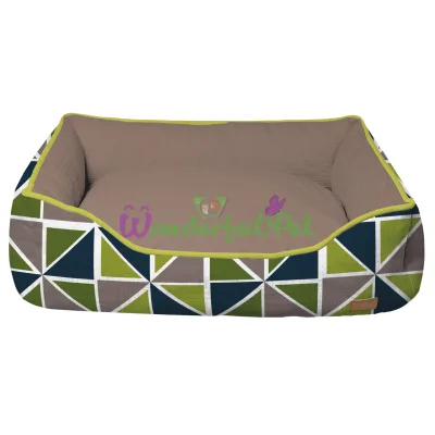 Диван для животного COZY RAY, прямоугольный, серый зелено-синий, 70x60x20 см