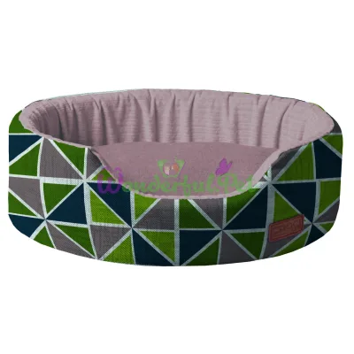 Лежанка для собак Croci COZY RAY 50x35x14 см серо-зеленая
