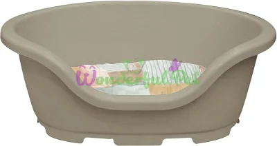 MORFEO Plastic Pet Bed, Beige, 57x40x24 cm