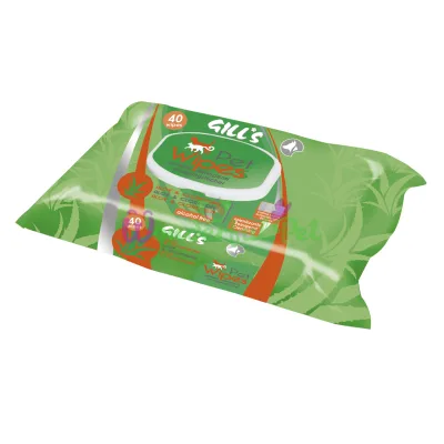 Серветки гигиенични GILLS Aloe Chlorexidine, 40шт уп (12шт кор.) цена за уп.