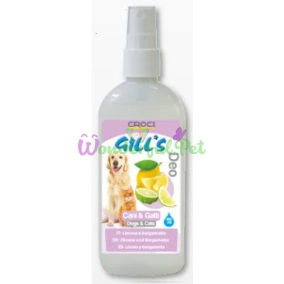 Туалетная вода Croci GILLS Lemon Bergamot для котов и собак 150 мл