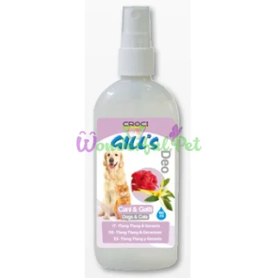 Туалетная вода CROCI GILLS Ylang Ylang Geranium для котов и собак, 150 мл