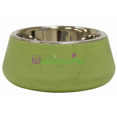 Миска CROCI Bamboo, бамбукове волокно нерж., зелена, 0,47л, 14см