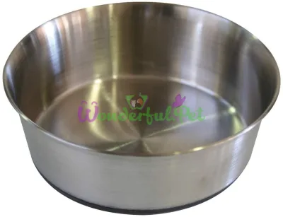 CROCI Heavy Deep Bowl, Rubber Base, Stainless Steel, 1 L, 16 cm