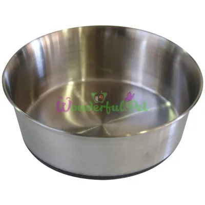 Миска CROCI Heavy глибока, гумове дно, нерж., 3л, 24см