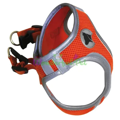 Шлейка HIKING REFLECTIVE, оранжевая, нейлон, XS 30-33 см